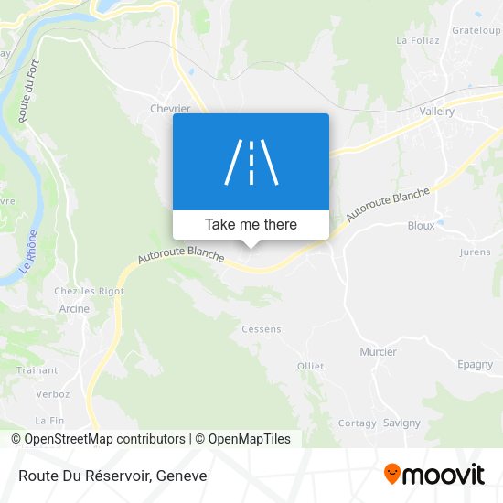 Route Du Réservoir map