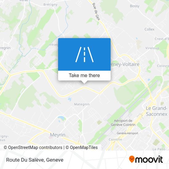Route Du Salève map