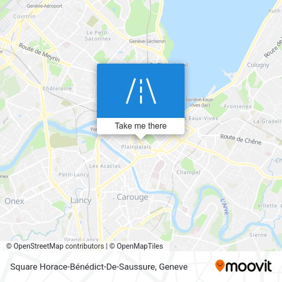 Square Horace-Bénédict-De-Saussure map