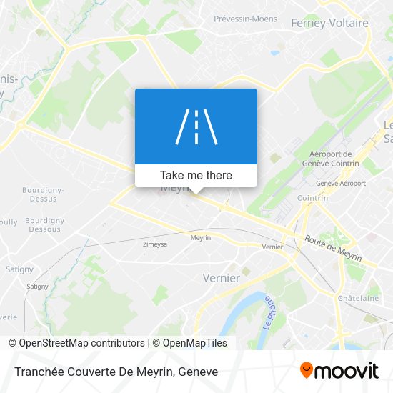 Tranchée Couverte De Meyrin map