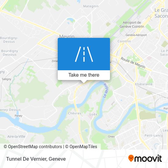 Tunnel De Vernier map