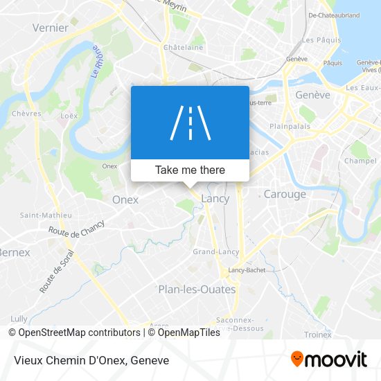 Vieux Chemin D'Onex map