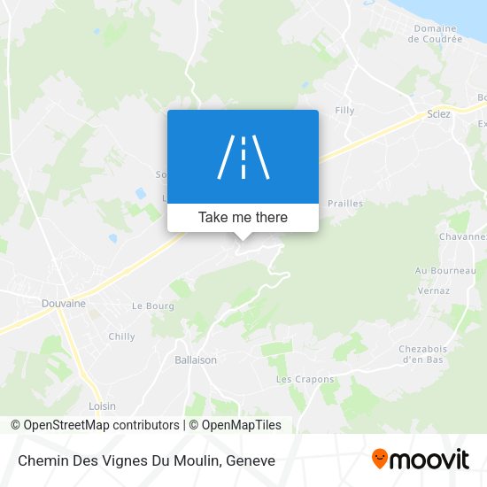 Chemin Des Vignes Du Moulin map