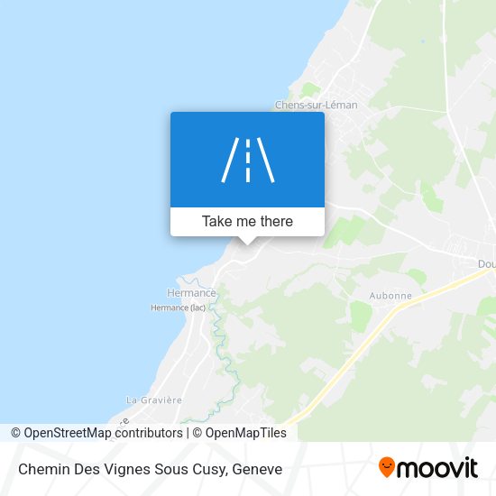 Chemin Des Vignes Sous Cusy map