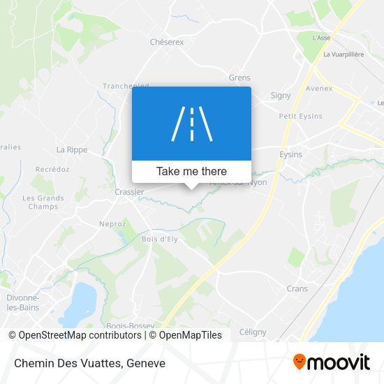 Chemin Des Vuattes map