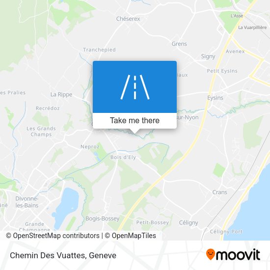 Chemin Des Vuattes map