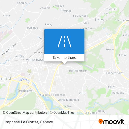 Impasse Le Clottet map