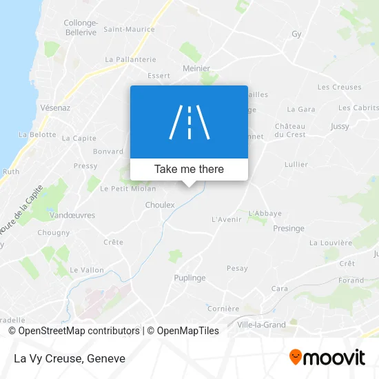 La Vy Creuse map
