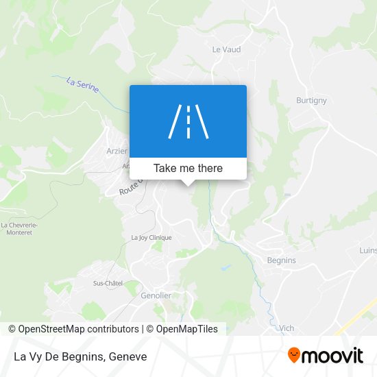 La Vy De Begnins map