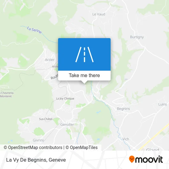 La Vy De Begnins map