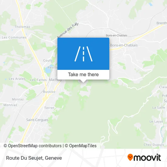 Route Du Seujet map