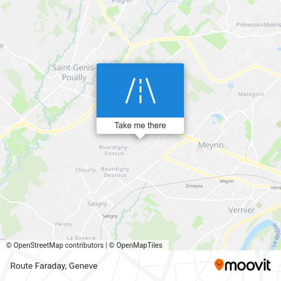 Route Faraday map