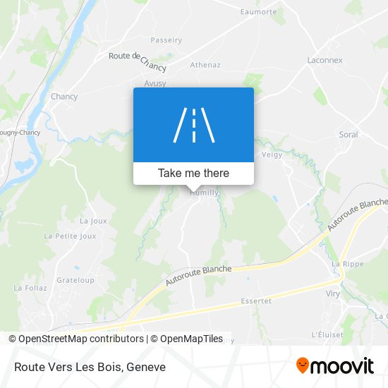 Route Vers Les Bois map