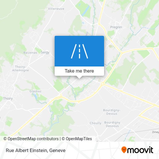 Rue Albert Einstein map