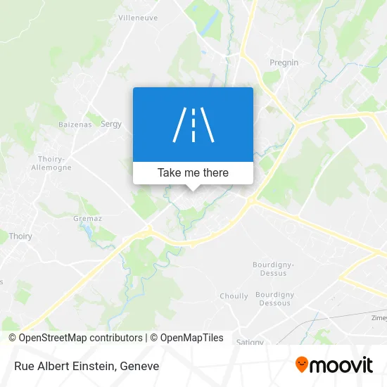 Rue Albert Einstein map