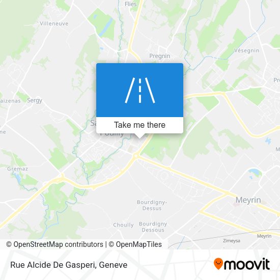 Rue Alcide De Gasperi map