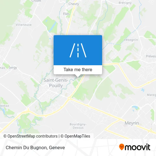 Chemin Du Bugnon map