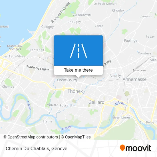 Chemin Du Chablais map