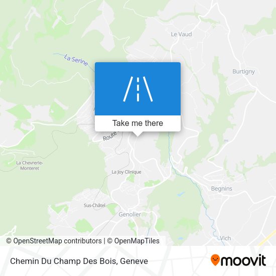 Chemin Du Champ Des Bois map