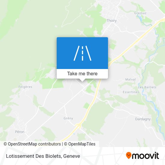 Lotissement Des Biolets map