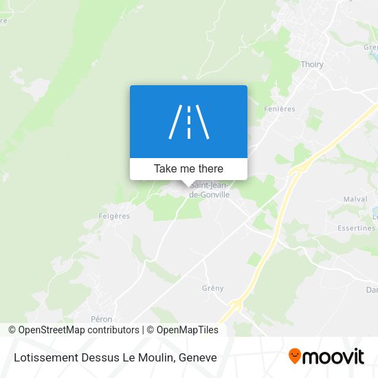 Lotissement Dessus Le Moulin map