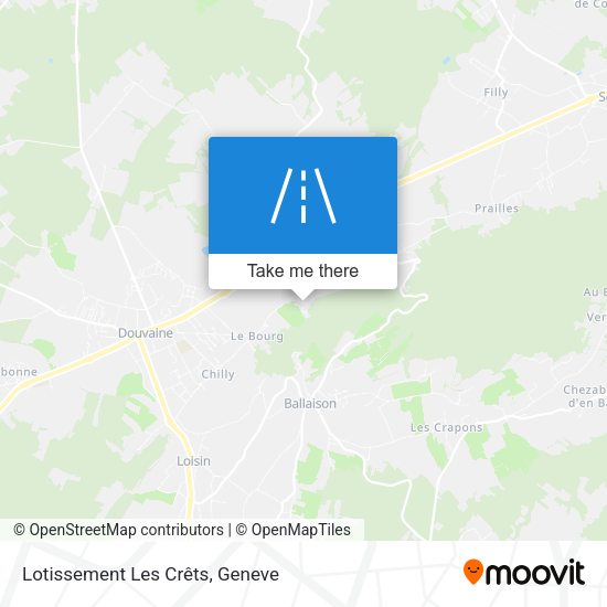 Lotissement Les Crêts map