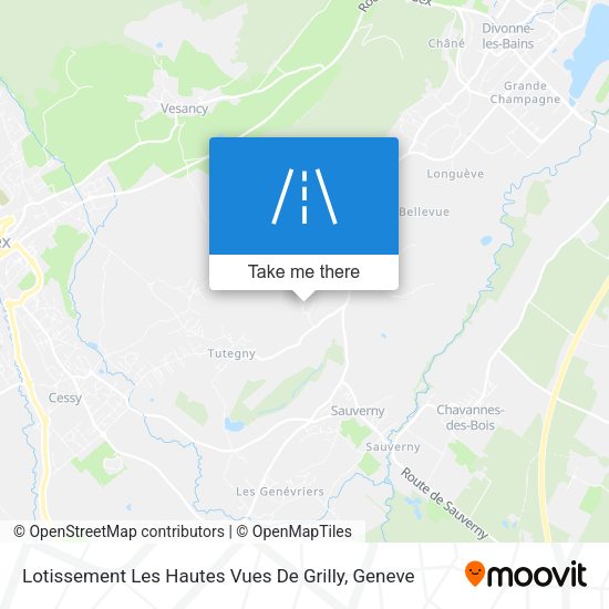 Lotissement Les Hautes Vues De Grilly map