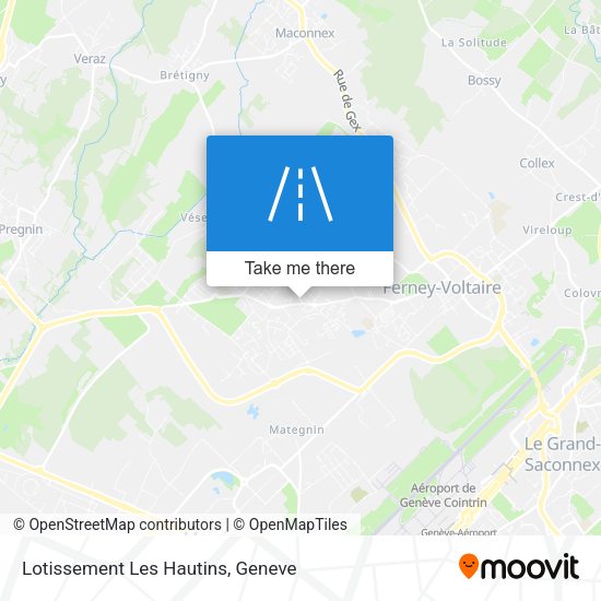 Lotissement Les Hautins map
