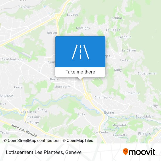 Lotissement Les Plantées map