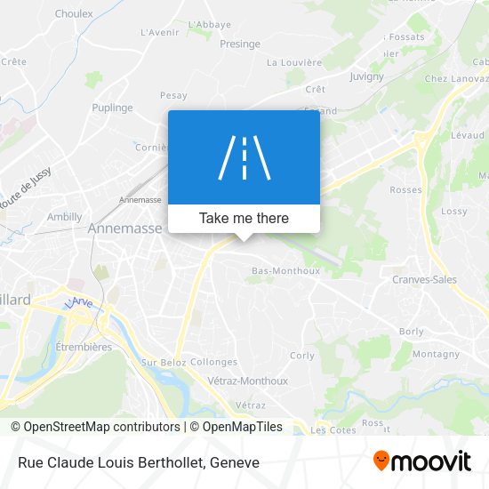Rue Claude Louis Berthollet map