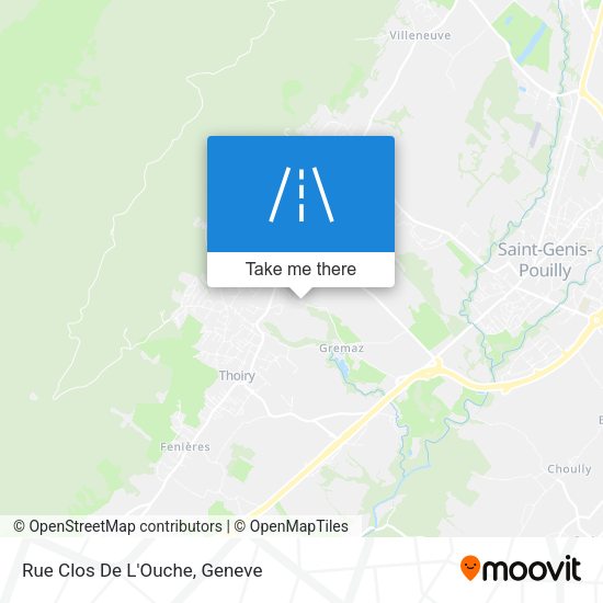 Rue Clos De L'Ouche map