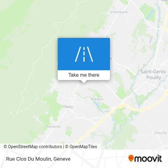 Rue Clos Du Moulin map