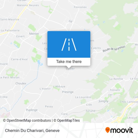 Chemin Du Charivari map