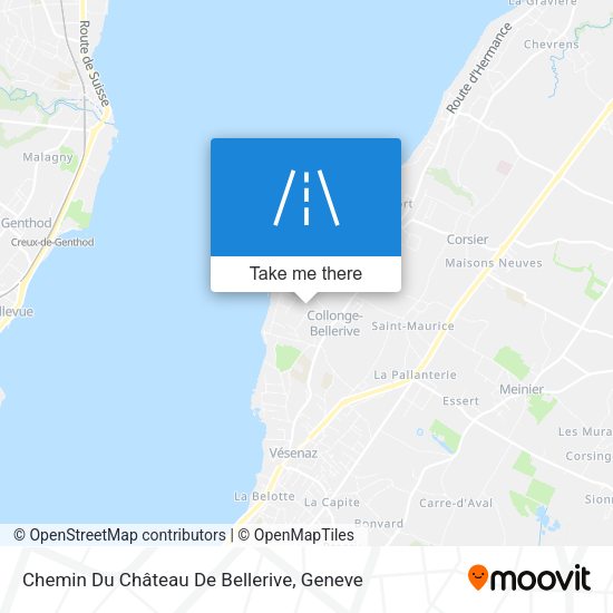 Chemin Du Château De Bellerive map
