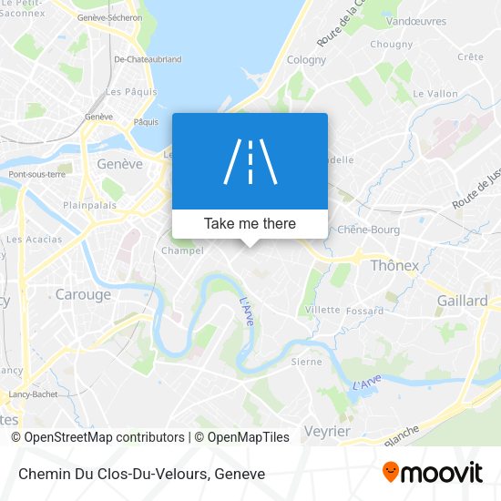 Chemin Du Clos-Du-Velours map