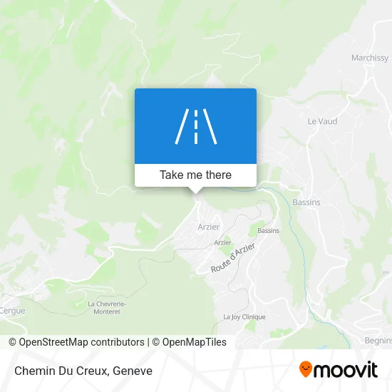 Chemin Du Creux map
