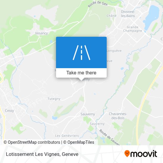 Lotissement Les Vignes map