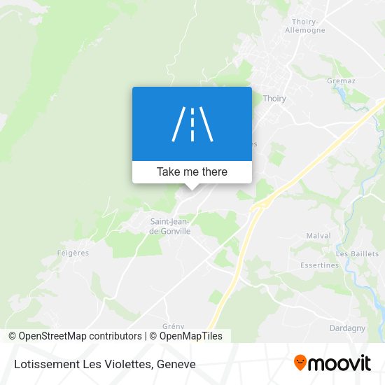 Lotissement Les Violettes map