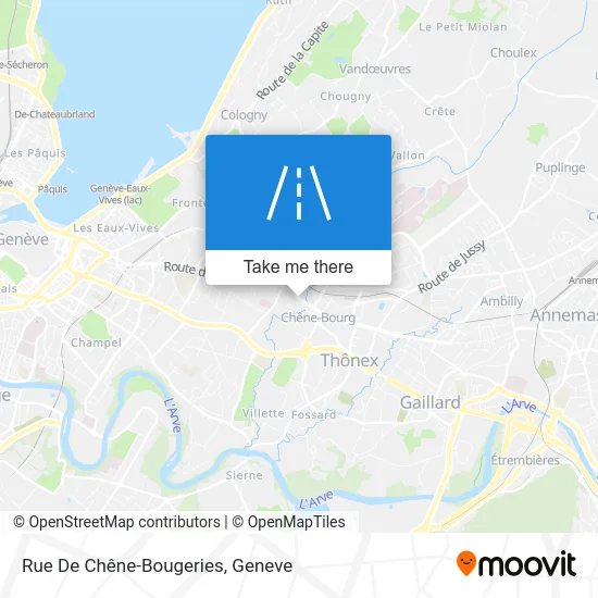 Rue De Chêne-Bougeries map