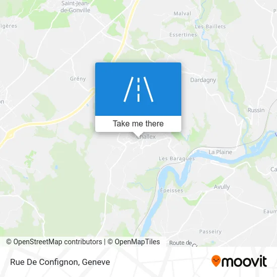 Rue De Confignon map