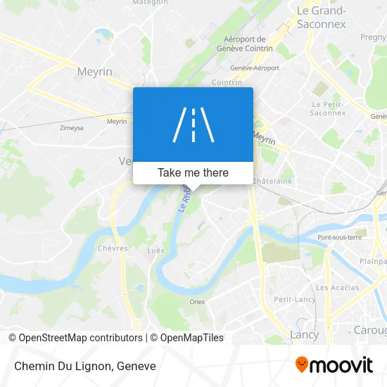 Chemin Du Lignon map