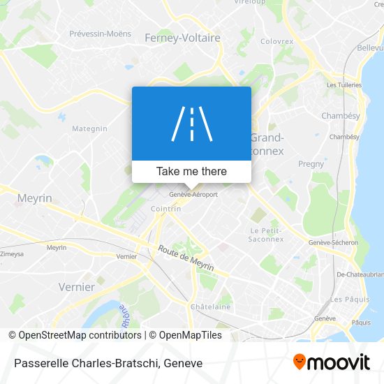 Passerelle Charles-Bratschi map