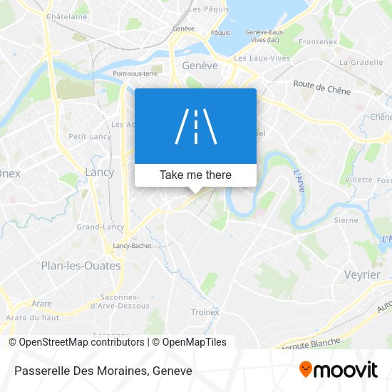 Passerelle Des Moraines map