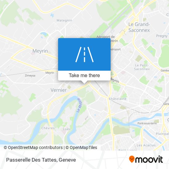 Passerelle Des Tattes map