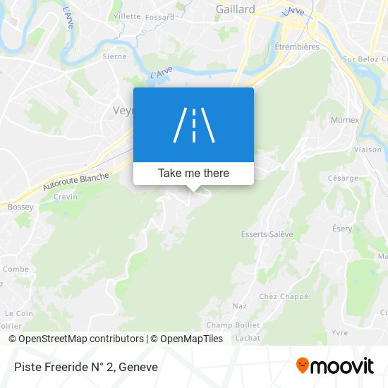Piste Freeride N° 2 map