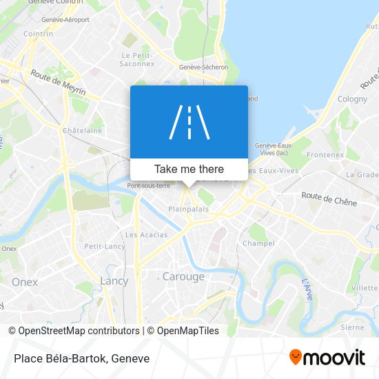 Place Béla-Bartok map