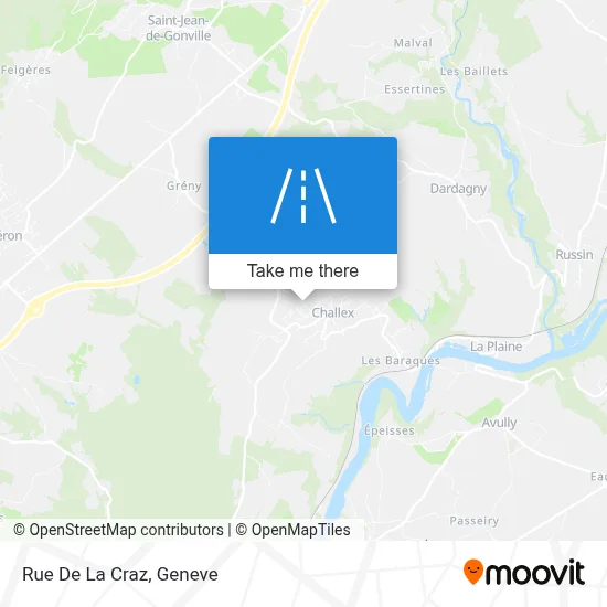 Rue De La Craz map