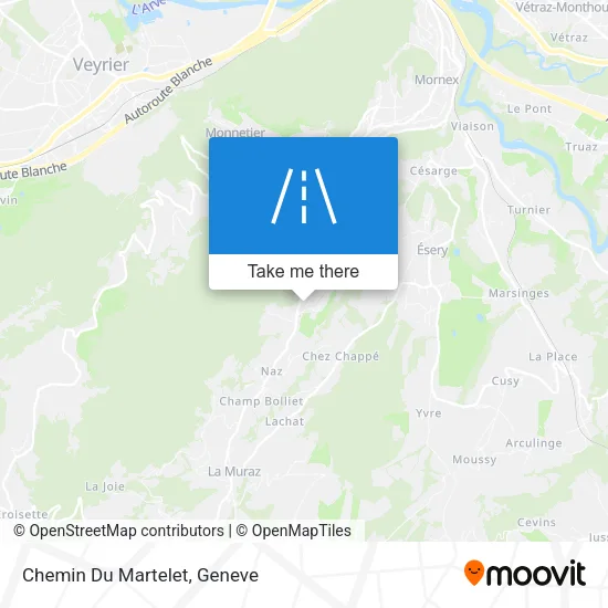 Chemin Du Martelet map