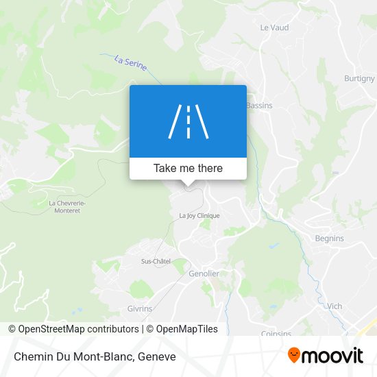 Chemin Du Mont-Blanc map