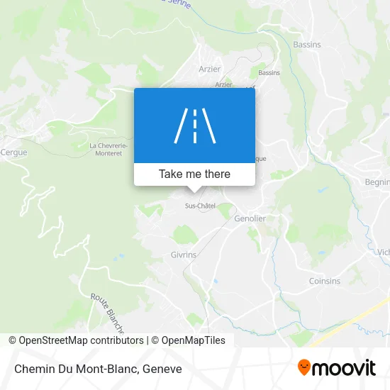 Chemin Du Mont-Blanc map